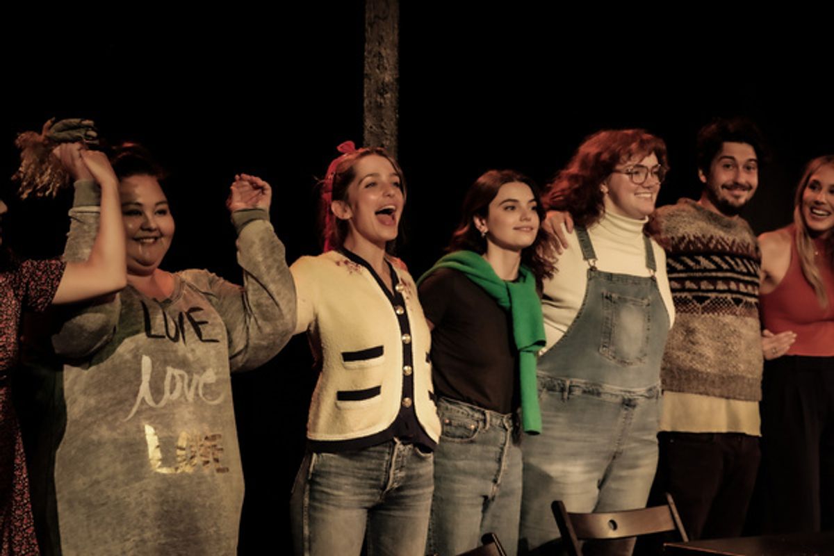 Jolene Purdy, Jessica Rothe, Francesca Reale, Shannon Purser, Nat Wolff, and Lisa Gilroy at 