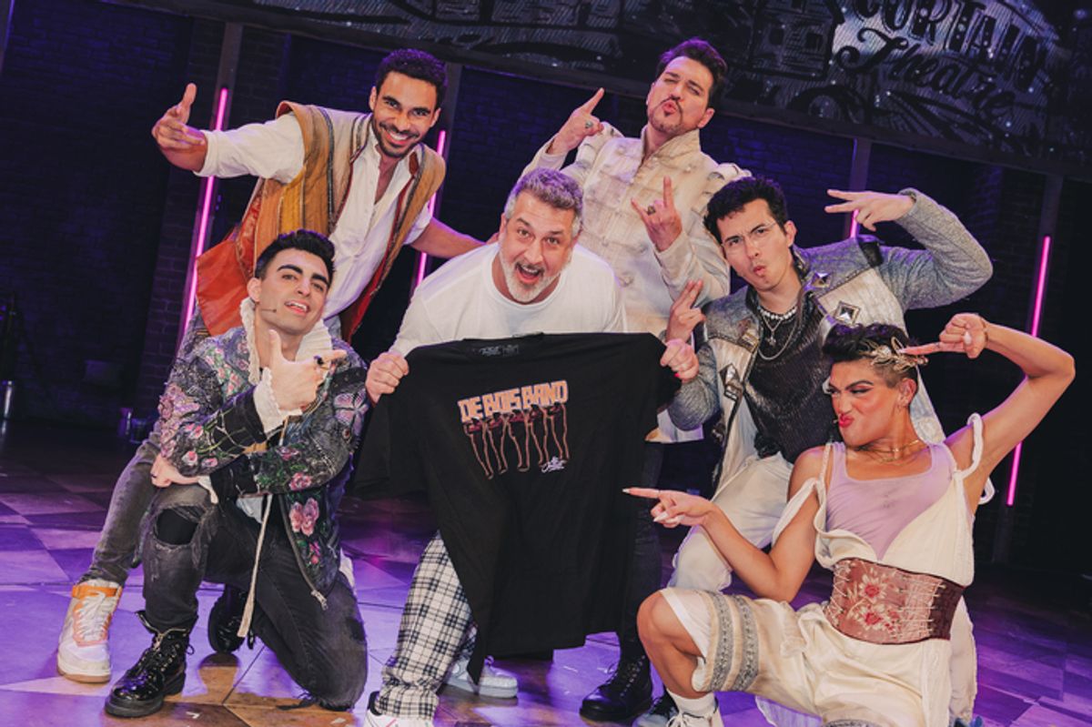 Joey Fatone visits & Juliet on Broadway  at 