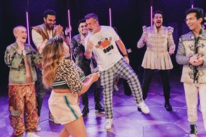 Joey Fatone visits & Juliet on Broadway  Photo