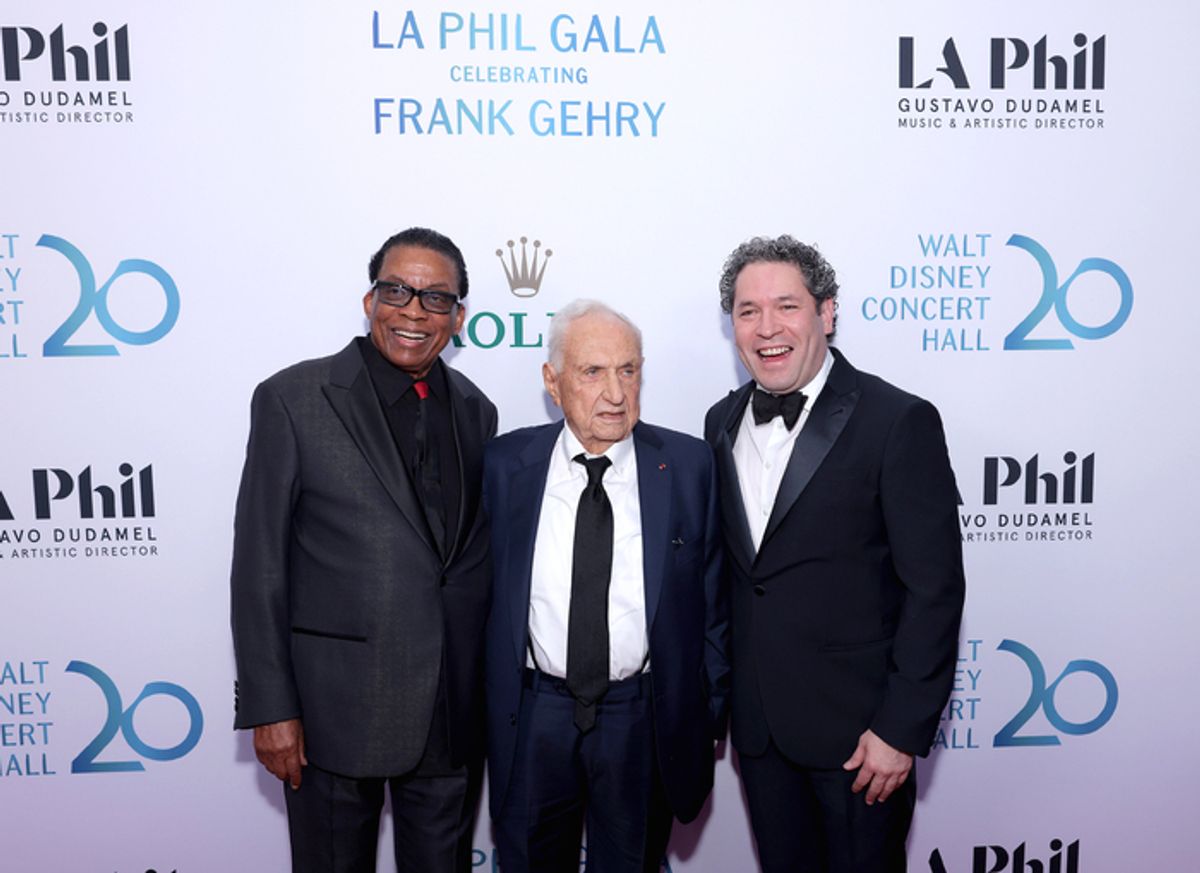 Herbie Hancock, Frank Gehry, and Gustavo Dudamel
 at 