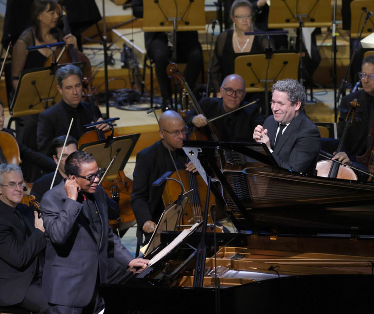 Herbie Hancock and Gustavo Dudamel
 at 
