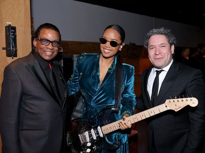 Herbie Hancock, H.E.R. and Gustavo Dudamel Photo