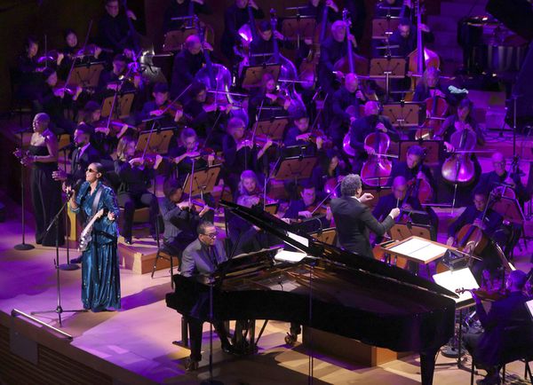 H.E.R., Herbie Hancock, and Gustavo Dudamel
 Photo