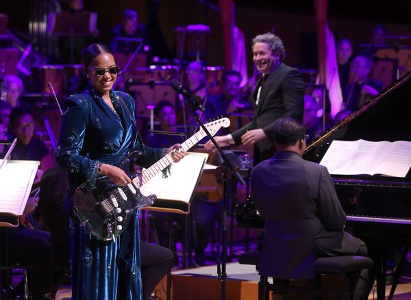 H.E.R., Herbie Hancock, and Gustavo Dudamel
 Photo