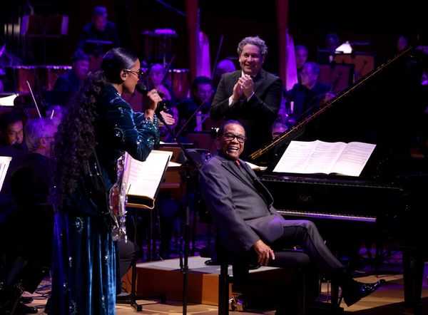 H.E.R., Herbie Hancock, and Gustavo Dudamel
 Photo