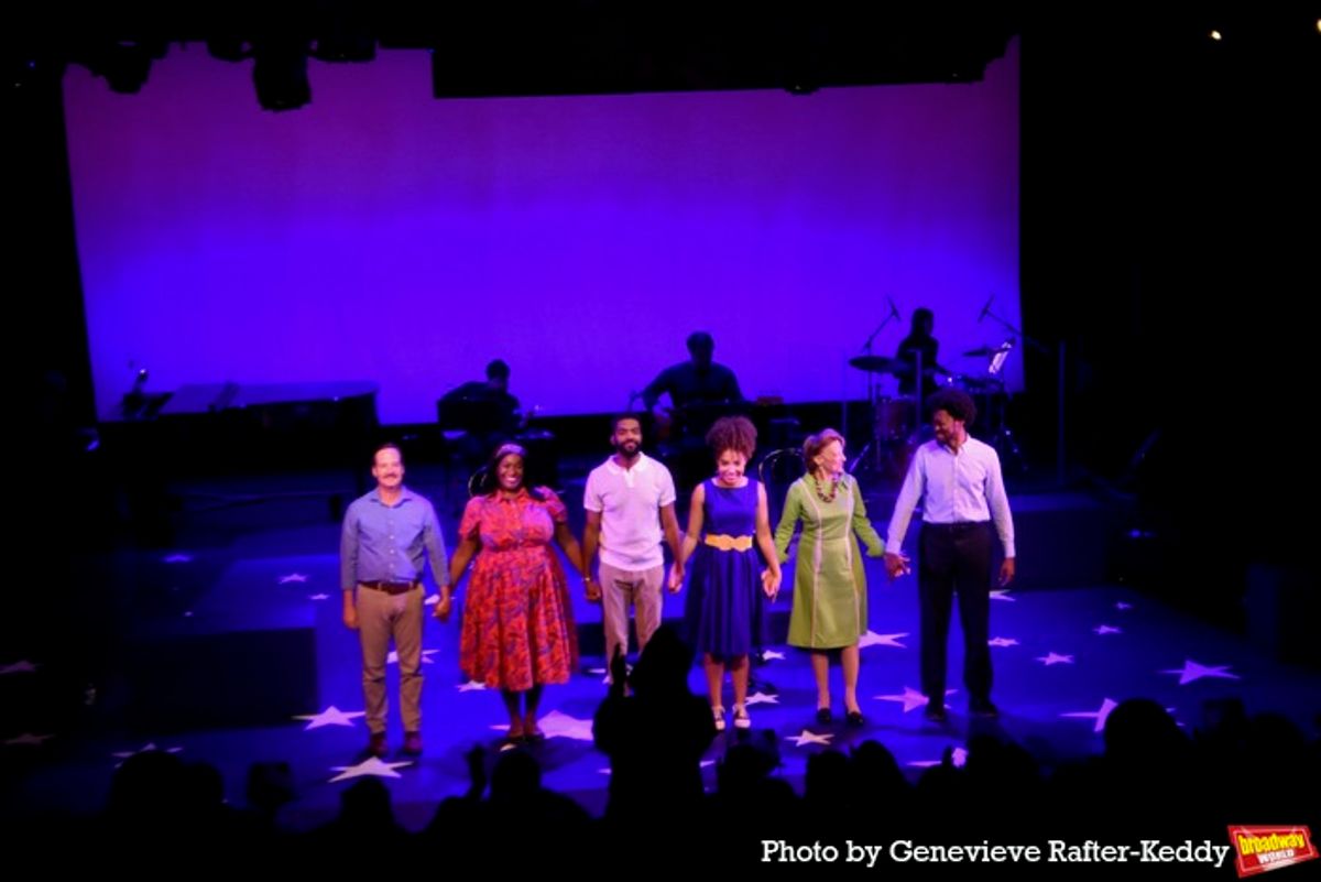 Tonight's Cast-Michael D. Turner, Cecily Daniels, Julius Thomas III, Ashley LaLonde, Lori Winner and Garrick Vaughan at 