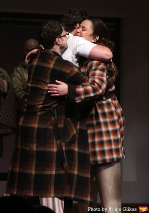 Daniel Radcliffe, Jonathan Groff and Lindsay Mendez @ BroadwayWorld Daniel Radcliffe, Jonathan Groff and Lindsay Mendez Photo