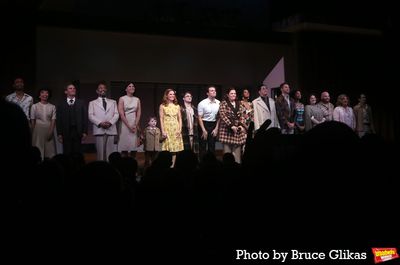 Katie Rose Clarke, Daniel Radcliffe, Jonathan Groff,  Lindsay Mendez, Krystal Joy Bro Photo