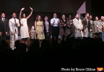 Katie Rose Clarke, Daniel Radcliffe, Jonathan Groff,  Lindsay Mendez, Krystal Joy Bro Photo