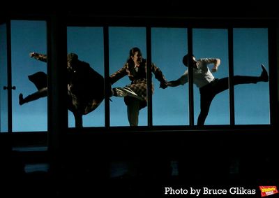 Daniel Radcliffe, Lindsay Mendez and Jonathan Groff  Photo