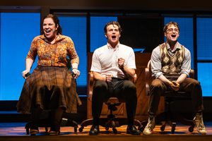 Lindsay Mendez, Jonathan Groff & Daniel Radcliffe Photo