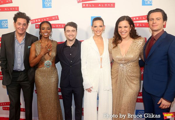 Reg Rogers, Krystal Joy Brown, Daniel Radcliffe, Katie Rose Clarke, Lindsay Mendez an Photo