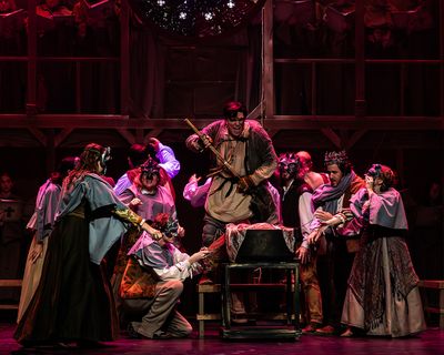 Zach Love and the Company of The Hunchback of Notre Dame Photo
