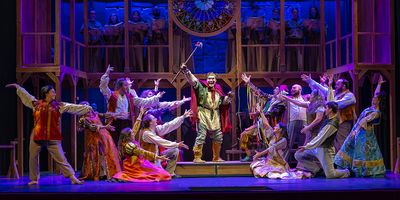 Zach Love and the Company of The Hunchback of Notre Dame Photo