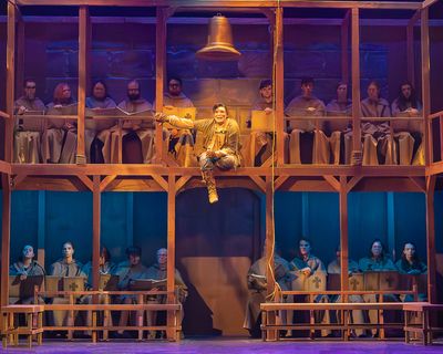 Zach Love and the company of The Hunchback of Notre Dame Photo