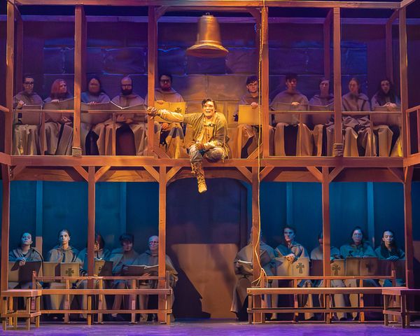 Zach Love and the company of The Hunchback of Notre Dame Photo