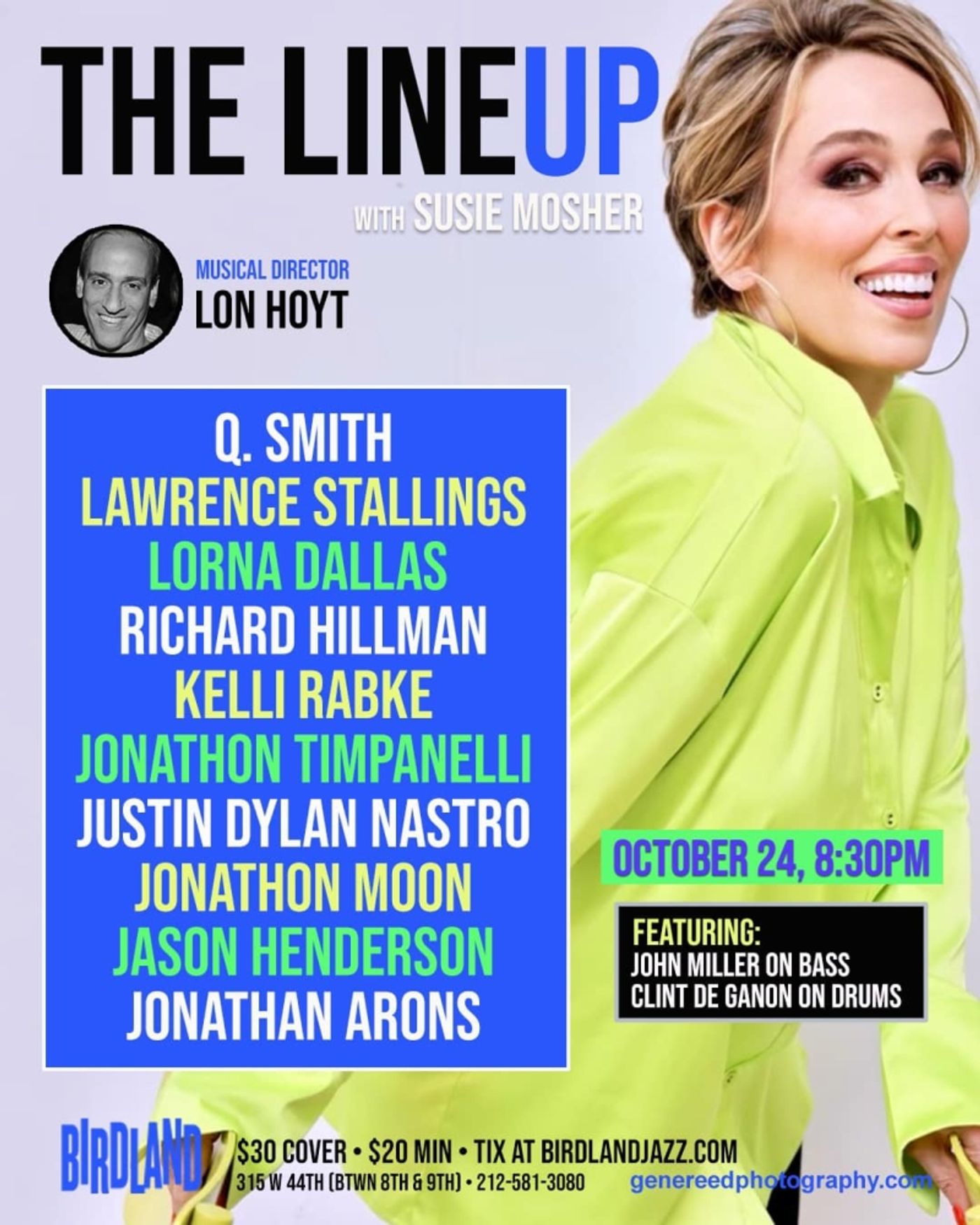 Photos: October 17th THE LINEUP WITH SUSIE MOSHER Features Scholarship Winner Lincoln Johnson  Image