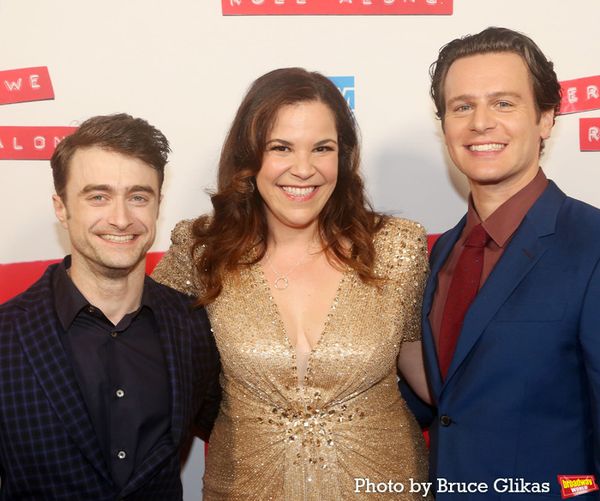 Daniel Radcliffe, Lindsay Mendez and Jonathan Groff Photo