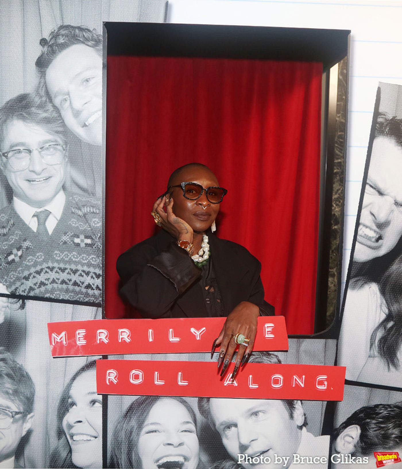 Photos: Cynthia Erivo, Zachary Quinto, Victoria Clark & More Pose in MERRILY WE ROLL ALONG Photo Booth  Image