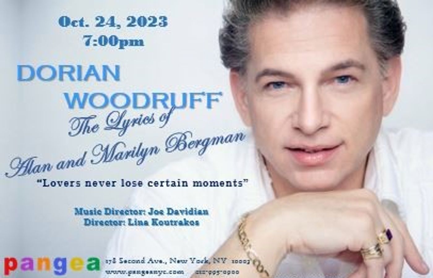 10 Videos To Rejoice Over The Return Of Dorian Woodruff's THE LYRICS OF ALAN AND MARILYN BERGMAN at Pangea  Image