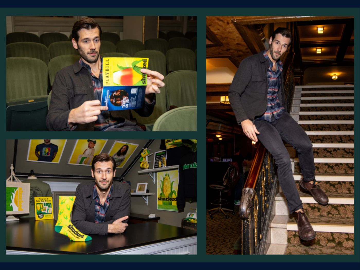 Words From The Wings: John Behlmann of SHUCKED Shares Backstage Moments, Must-Haves, and More!  Image