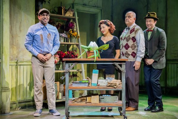 Corbin Bleu, Constance Wu, Brad Oscar, and Bryce Pinkham Photo