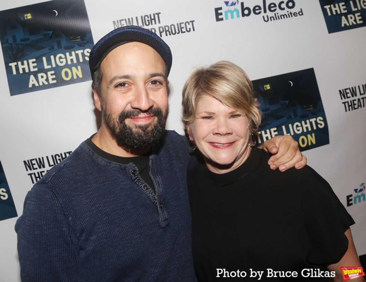 Lin-Manuel Miranda and Danielle Ferland at 