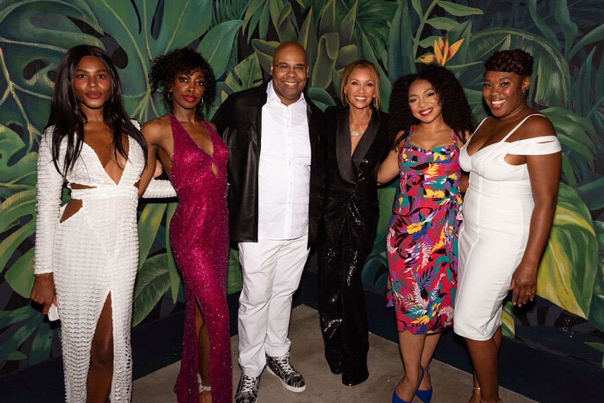 Brennyn Lark, Khalifa White, James Monroe Iglehart, Vanessa Williams, Jennie Harney-Fleming, and Ta'Rea Campbell at 
