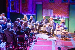 Scott Lehrer addresses event guests @ BroadwayWorld Scott Lehrer addresses event guests Photo