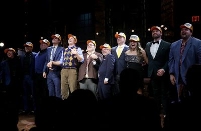 Director Alex Timbers, Andrew Rannells, Josh Gad, Co-Writer Anthony King and Co-Write Photo