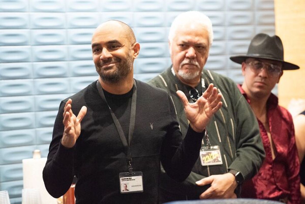 Saheem Ali (Director), David Oquendo, and Renesito Avich (Eliades)
 at 