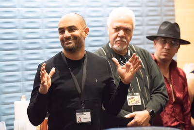 Saheem Ali (Director), David Oquendo, and Renesito Avich (Eliades)
 Photo