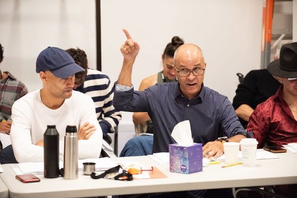 (front row) Luis Vega (Juan De Marcos) and Julio Monge (Compay), Renesito Avich (Elia Photo