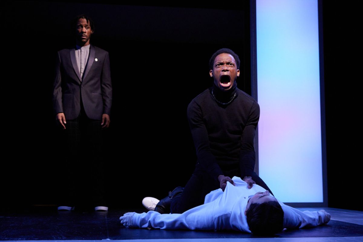 Sebastian Rose II, Patrick Newson Jr. and Michael-Ellen (Mikey) Walden at 