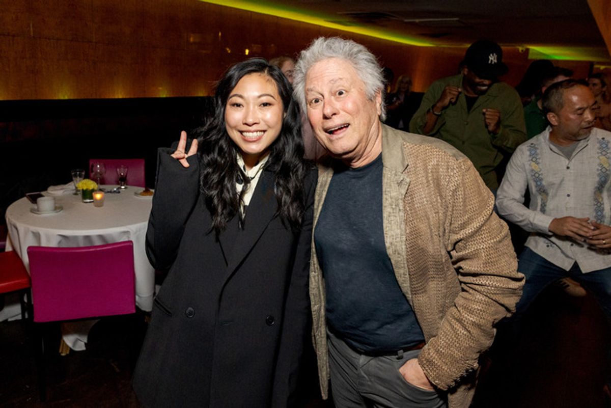 Awkwafina and Alan Menken at 