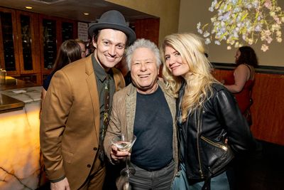 Bryce Pinkham, Alan Menken and Scarlett Strallen  Photo