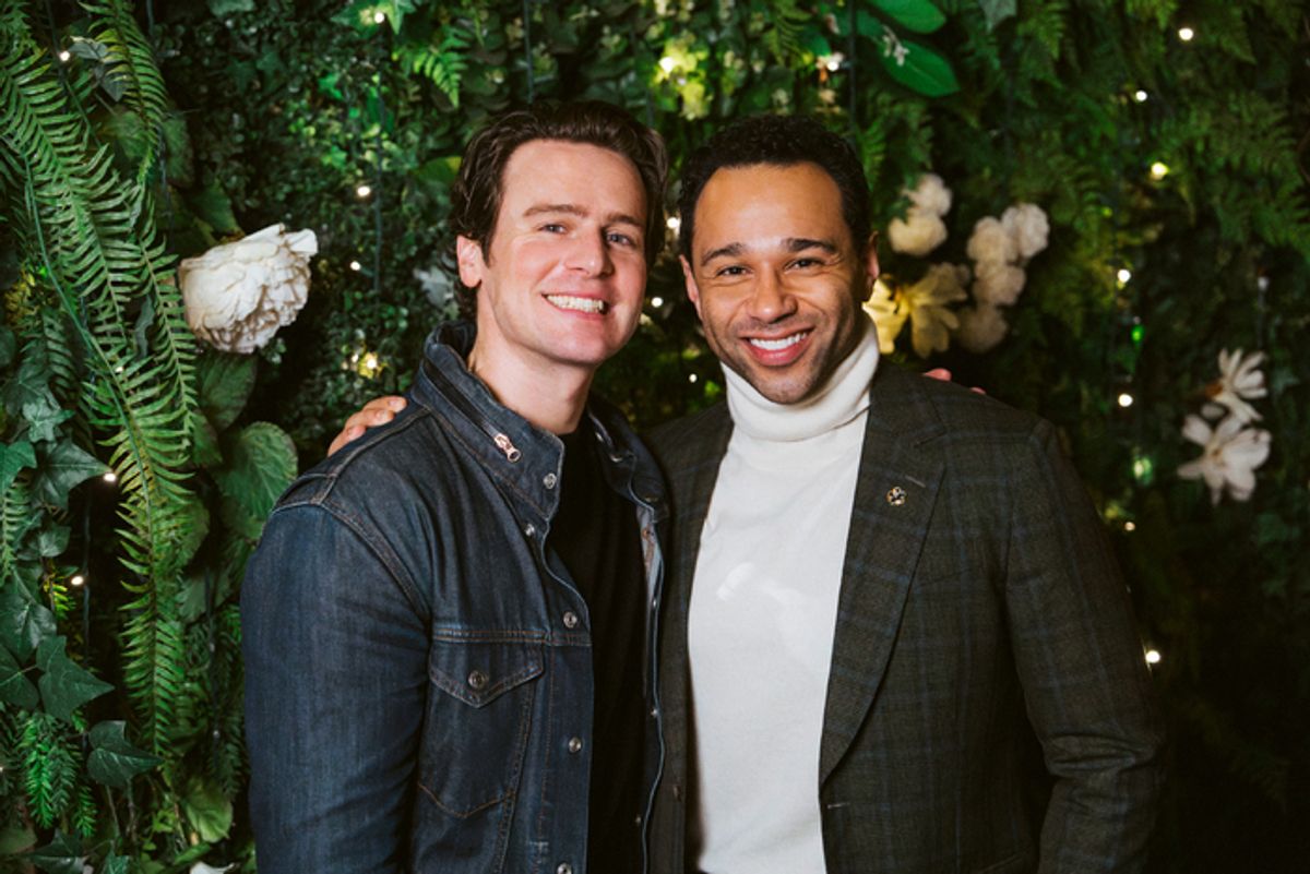 Jonathan Groff and Corbin Bleu at 