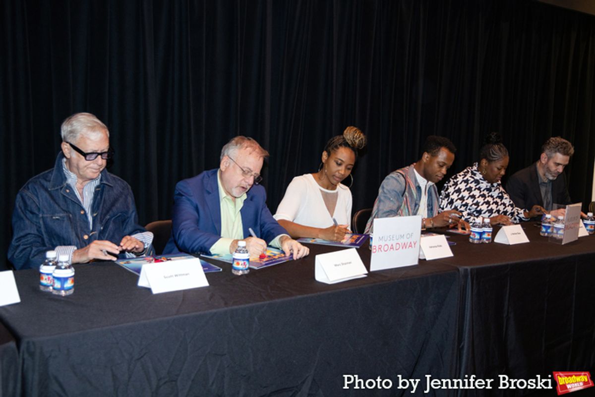 Scott Wittman, Marc Shaiman, Adrianna Hicks, J. Harrison Ghee, NaTasha Yvette Williams, Kevin Del Aguila at 