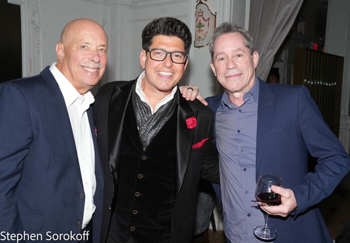 Sandy Fisher, Danny Bacher, Ian Herman at 