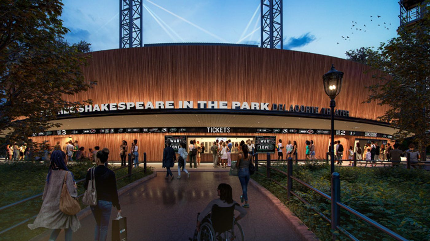 Photos: Public Theater Breaks Ground for Revitalized Delacorte Theater  Image