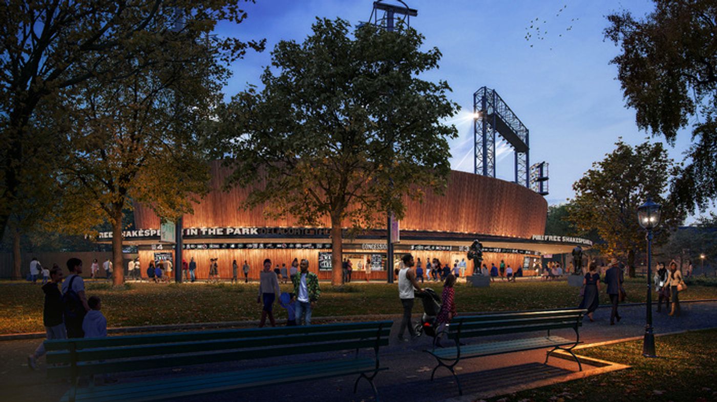 Photos: Public Theater Breaks Ground for Revitalized Delacorte Theater  Image