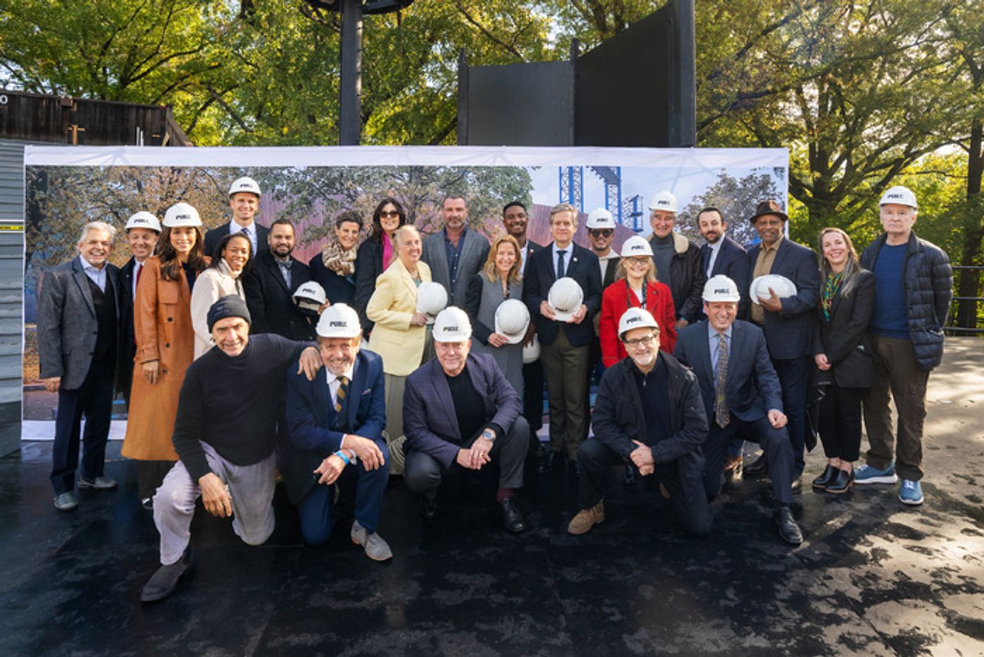 Photos: Public Theater Breaks Ground for Revitalized Delacorte Theater  Image