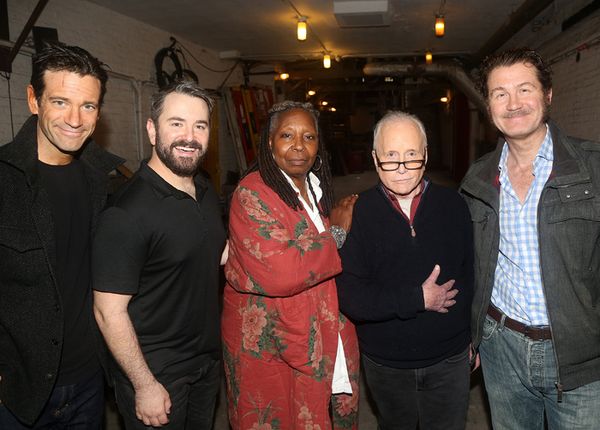 Colin Donnell, Alex Brightman, Whoopi Goldberg, and Ian Shaw  Photo