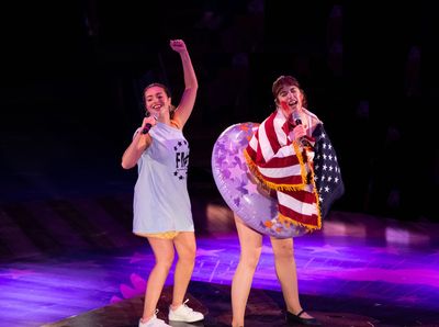 Sarah-Anne Martinez and Megan Hill  Photo