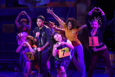 Aidan Jones and the company of Spelling Bee Photo