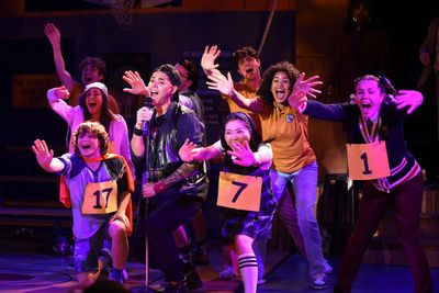 Aidan Jones and the company of Spelling Bee Photo