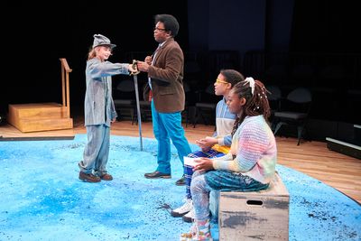 Fiona Fouliard (left), Sherrick Robinson (center), Jessimia Page and Noeloni-Aniya He Photo