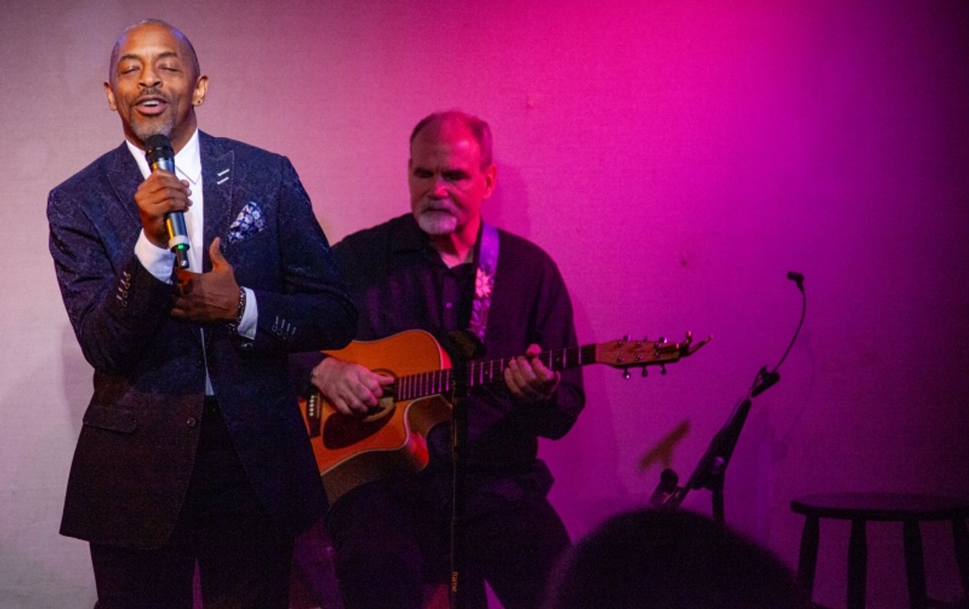 Review: Katie McGrath & Chuck Flowers Disarming While PLAYING FAVORITES at Don't Tell Mama Review: Katie McGrath & Chuck Flowers Disarming While PLAYING FAVORITES at Don't Tell Mama Image