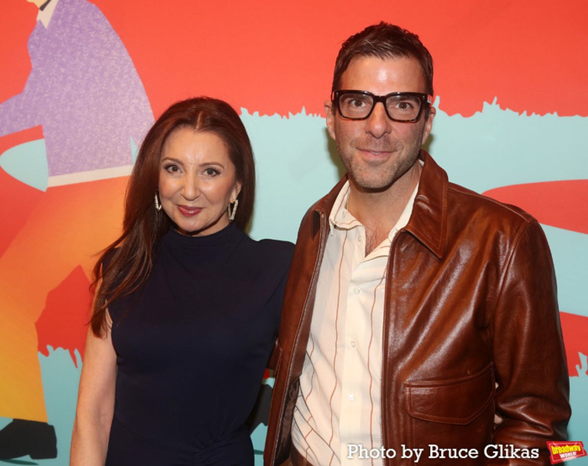Donna Murphy and Zachary Quinto at 