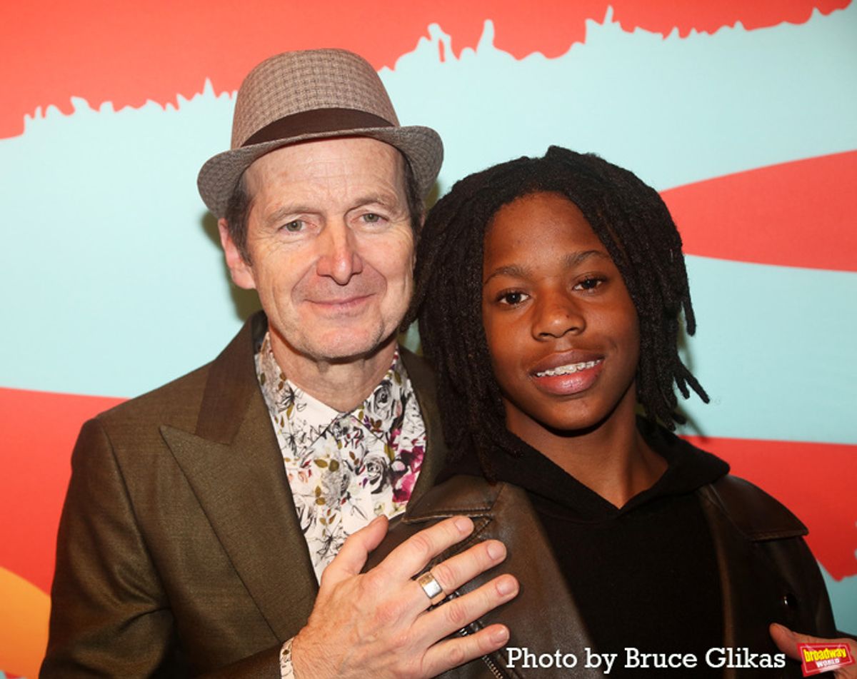 Denis O'Hare and son Declan Redwood O'Hare at 